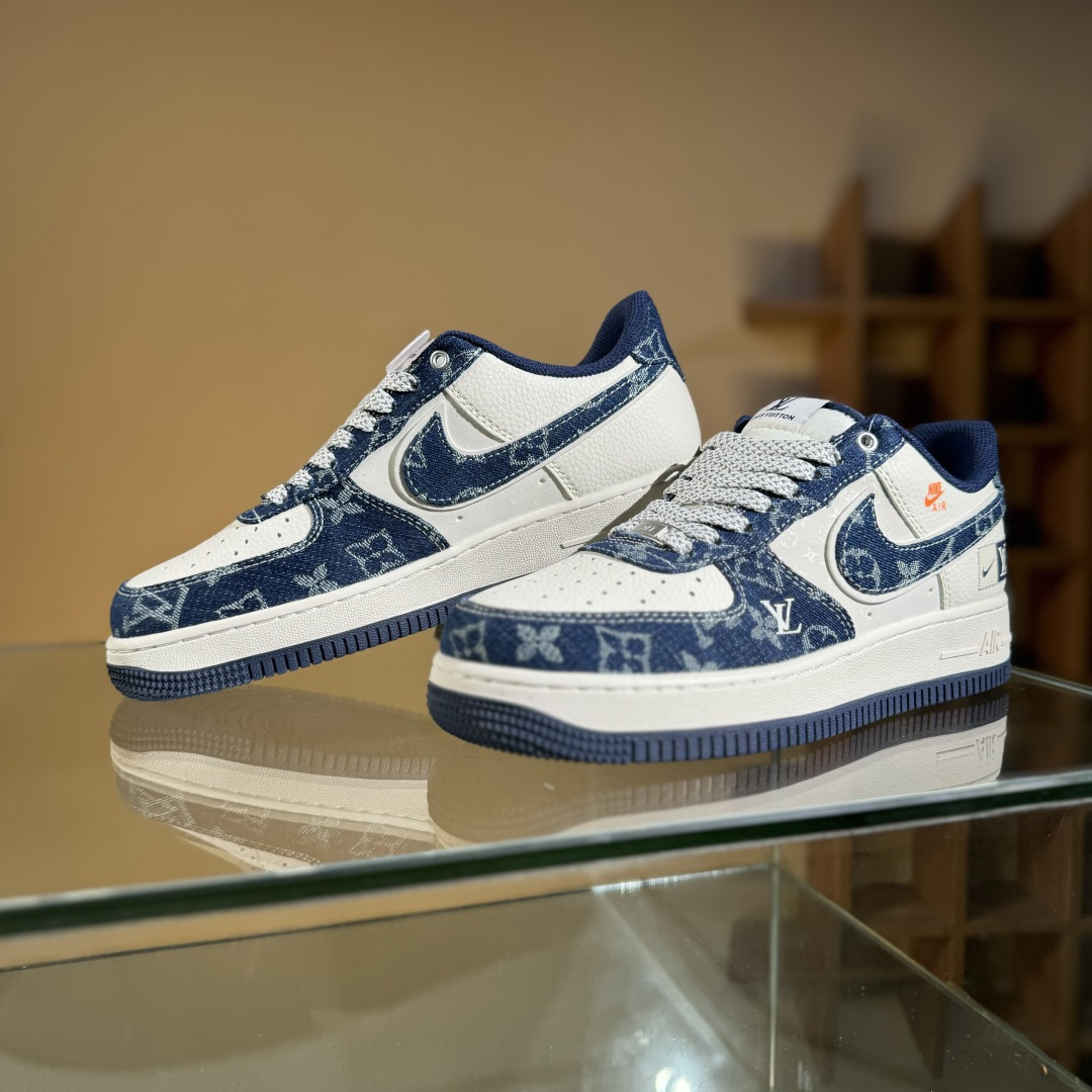 260 Nike Air Force 1'07 Low LV联名 前掌蓝牛仔 空军一号低帮休闲板鞋 YX5066-355