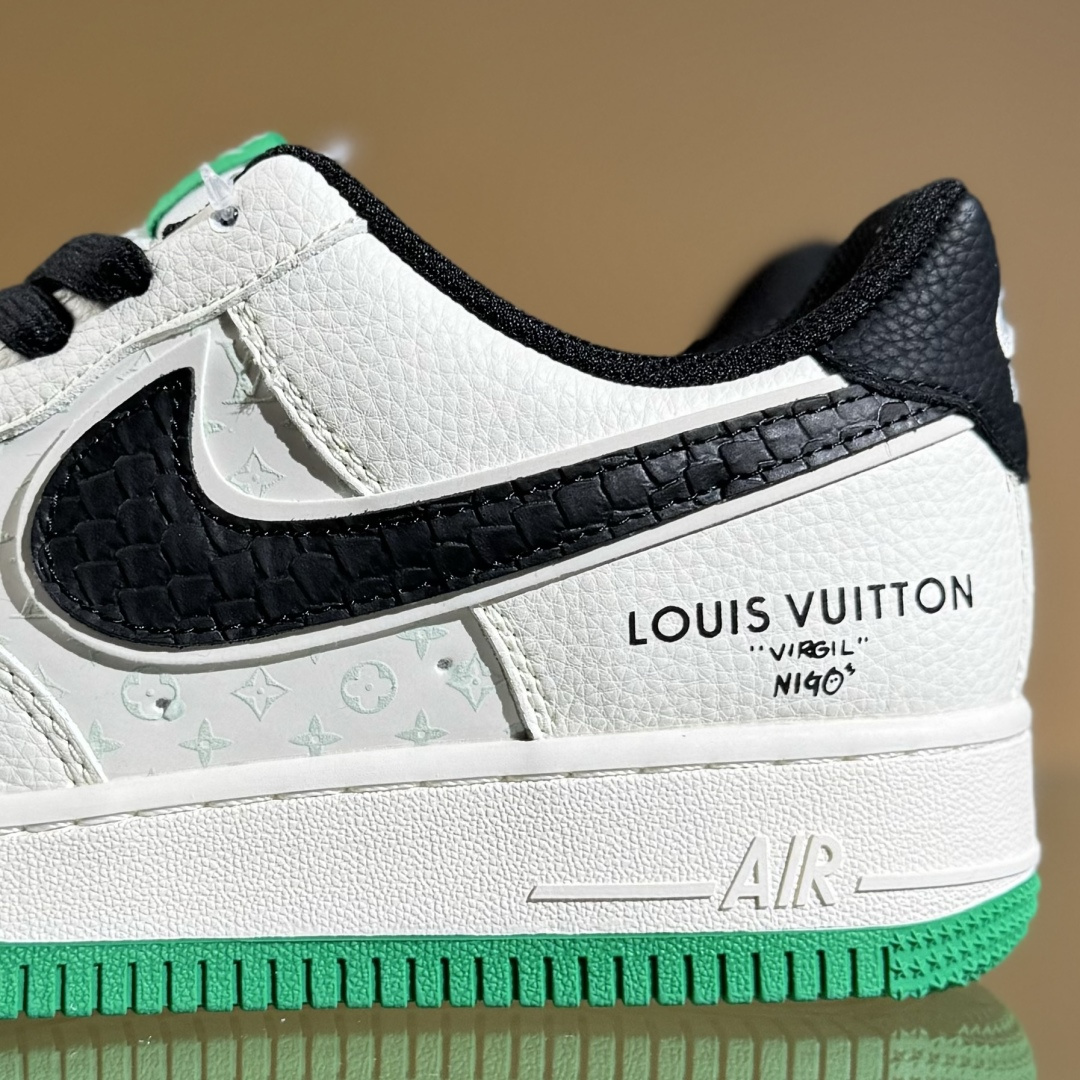 260 Nike Air Force 1'07 Low LV联名 米黑鳞纹绿底 空军一号低帮休闲板鞋 QW5836-008
