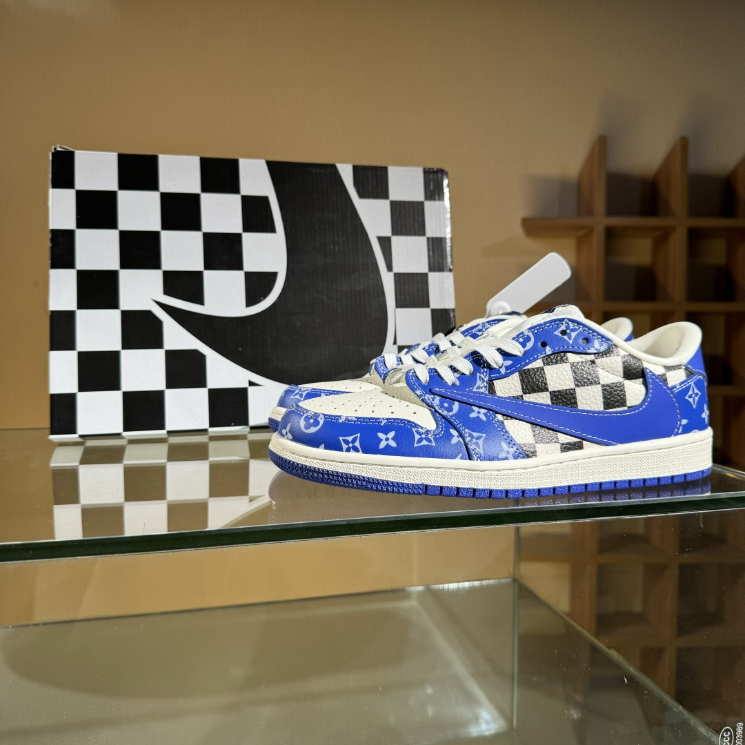 280 Travis Scott x Fragment Design x Air Jordan 1 Low OG SP AJ1 乔1 LV联名 蓝色妖姬 低帮文化休闲板鞋 XQ1979-003-Chinese UA Cheap High Quatity Brand Clothes Bags handbags Sneakers wholesale wholesaler seller from China Factory suppliers Fashion Clothing Shoes best Quality Beautiful Price 280 Travis Scott x Fragment Design x Air Jordan 1 Low OG SP AJ1 乔1 LV联名 蓝色妖姬 低帮文化休闲板鞋 XQ1979-003