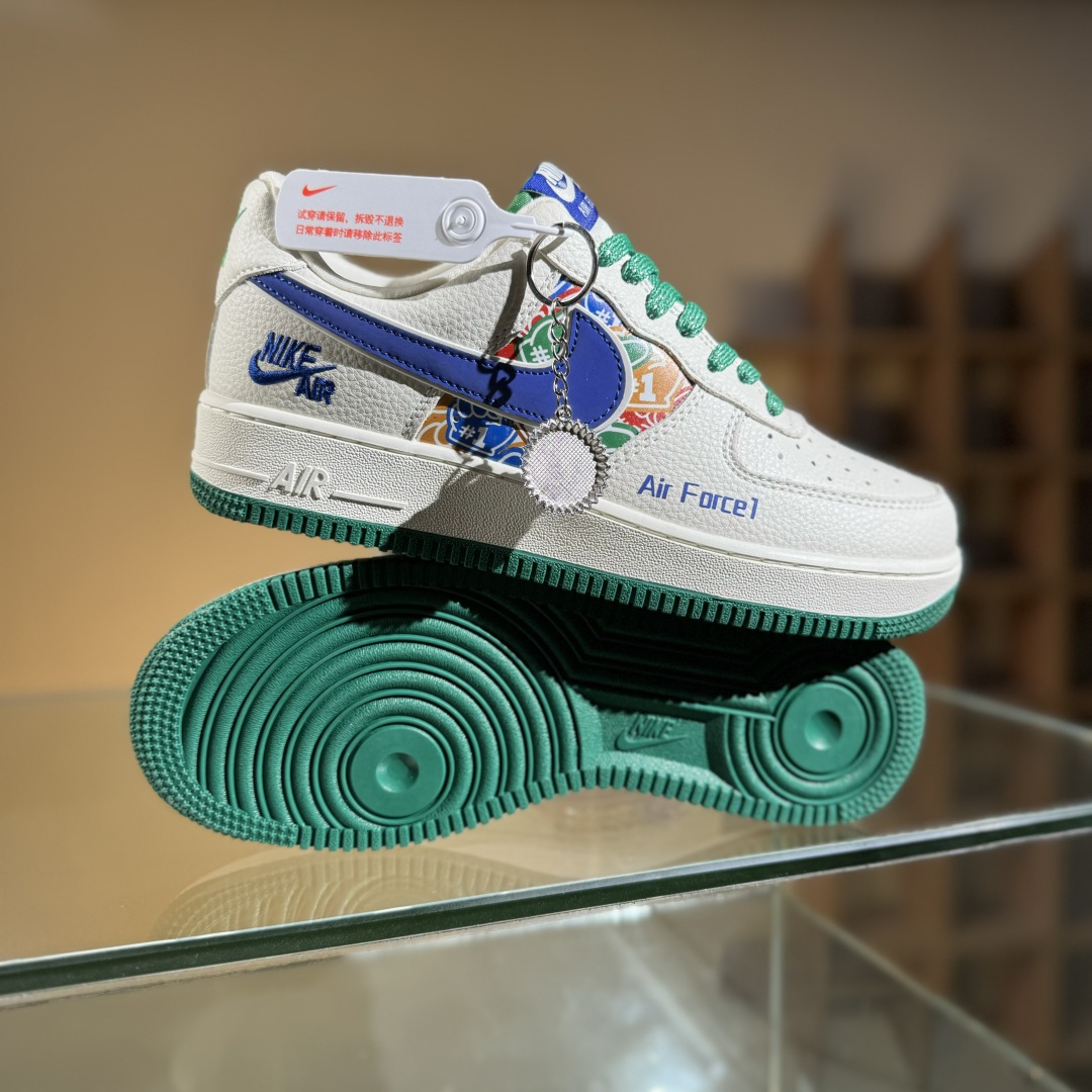 260 Nike Air Force 1'07 Low 米蓝绿拼接 空军一号低帮休闲板鞋 KJ1688-001-Chinese UA Cheap High Quatity Brand Clothes Bags handbags Sneakers wholesale wholesaler seller from China Factory suppliers Fashion Clothing Shoes best Quality Beautiful Price 260 Nike Air Force 1'07 Low 米蓝绿拼接 空军一号低帮休闲板鞋 KJ1688-001