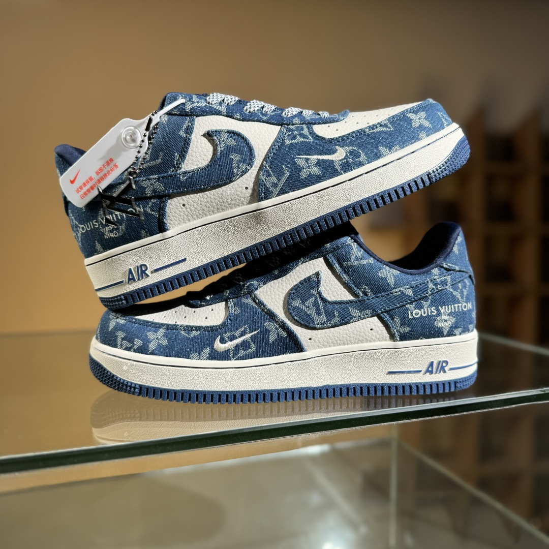 260 Nike Air Force 1'07 Low LV联名 蓝色牛仔 空军一号低帮休闲板鞋 ZD1988-001-Chinese UA Cheap High Quatity Brand Clothes Bags handbags Sneakers wholesale wholesaler seller from China Factory suppliers Fashion Clothing Shoes best Quality Beautiful Price 260 Nike Air Force 1'07 Low LV联名 蓝色牛仔 空军一号低帮休闲板鞋 ZD1988-001
