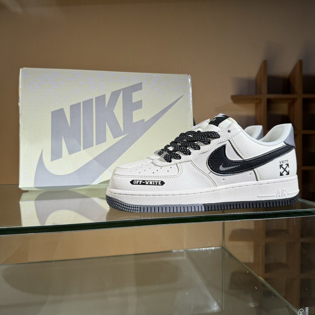 260 Nike Air Force 1'07 Low 联名 灰黑双色米黑 空军一号低帮休闲板鞋 QW5836-005-Chinese UA Cheap High Quatity Brand Clothes Bags handbags Sneakers wholesale wholesaler seller from China Factory suppliers Fashion Clothing Shoes best Quality Beautiful Price 260 Nike Air Force 1'07 Low 联名 灰黑双色米黑 空军一号低帮休闲板鞋 QW5836-005