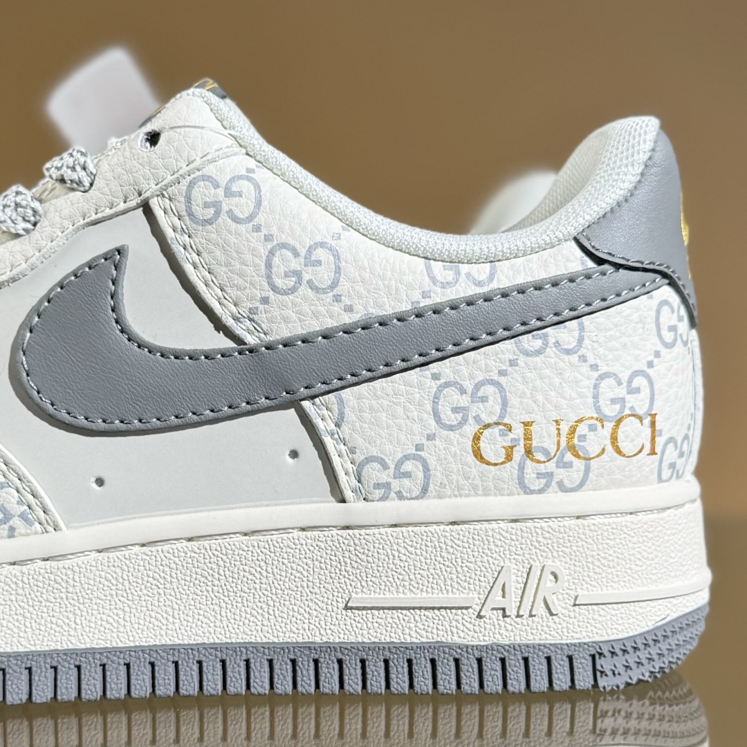 260 Nike Air Force 1'07 Low 古驰联名 花纹灰勾 空军一号低帮休闲板鞋 ZH2598-322