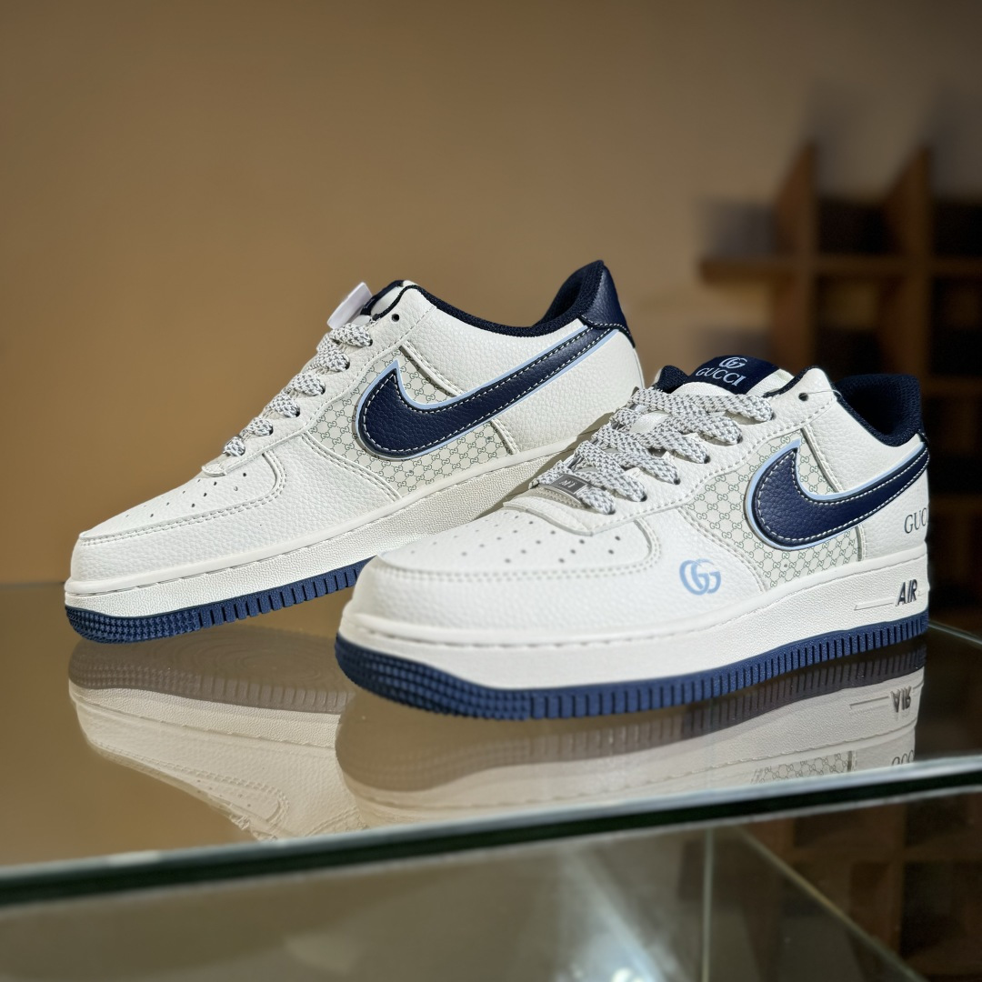 260 Nike Air Force 1'07 Low 古驰联名 花纹蓝勾 空军一号低帮休闲板鞋 XS1958-564-Chinese UA Cheap High Quatity Brand Clothes Bags handbags Sneakers wholesale wholesaler seller from China Factory suppliers Fashion Clothing Shoes best Quality Beautiful Price 260 Nike Air Force 1'07 Low 古驰联名 花纹蓝勾 空军一号低帮休闲板鞋 XS1958-564