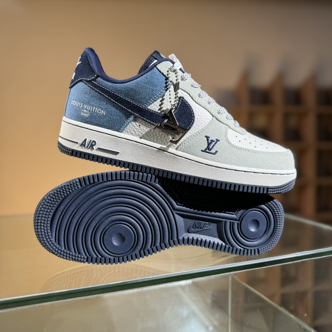 260 Nike Air Force 1'07 Low LV联名 拼接牛仔 空军一号低帮休闲板鞋 SC0601-551-Chinese UA Cheap High Quatity Brand Clothes Bags handbags Sneakers wholesale wholesaler seller from China Factory suppliers Fashion Clothing Shoes best Quality Beautiful Price 260 Nike Air Force 1'07 Low LV联名 拼接牛仔 空军一号低帮休闲板鞋 SC0601-551