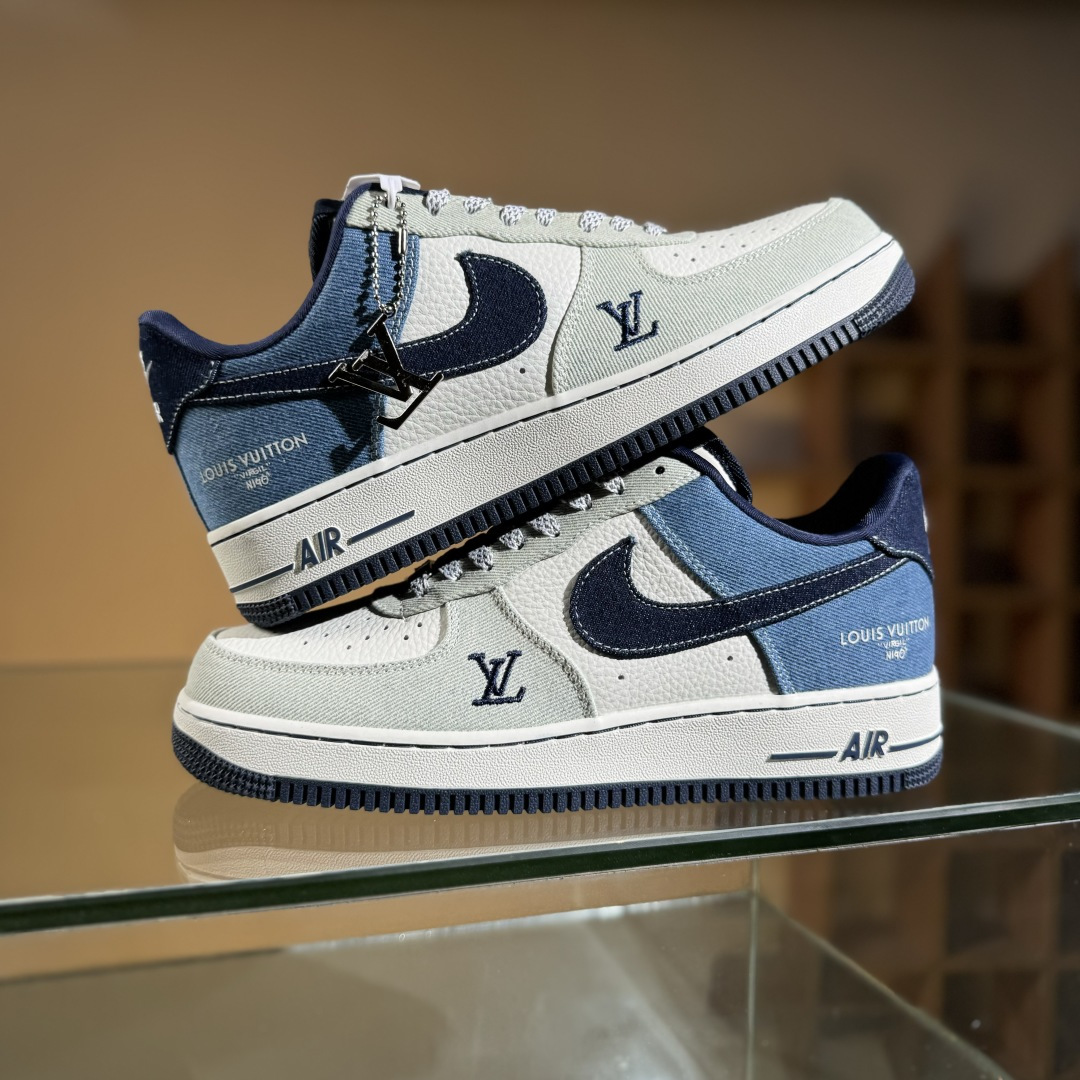 260 Nike Air Force 1'07 Low LV联名 拼接牛仔 空军一号低帮休闲板鞋 SC0601-551-Chinese UA Cheap High Quatity Brand Clothes Bags handbags Sneakers wholesale wholesaler seller from China Factory suppliers Fashion Clothing Shoes best Quality Beautiful Price 260 Nike Air Force 1'07 Low LV联名 拼接牛仔 空军一号低帮休闲板鞋 SC0601-551