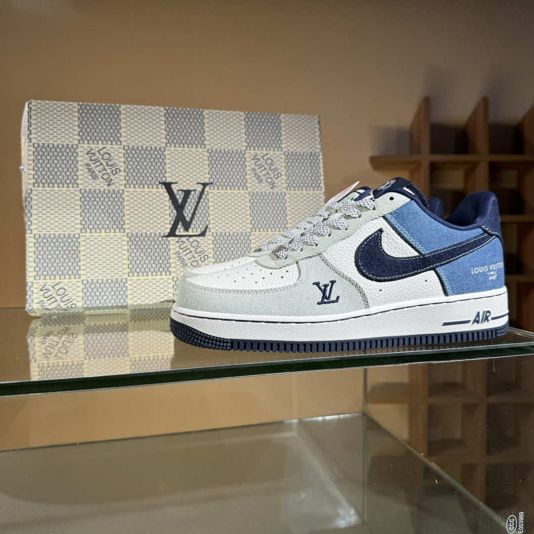 260 Nike Air Force 1'07 Low LV联名 拼接牛仔 空军一号低帮休闲板鞋 SC0601-551-Chinese UA Cheap High Quatity Brand Clothes Bags handbags Sneakers wholesale wholesaler seller from China Factory suppliers Fashion Clothing Shoes best Quality Beautiful Price 260 Nike Air Force 1'07 Low LV联名 拼接牛仔 空军一号低帮休闲板鞋 SC0601-551