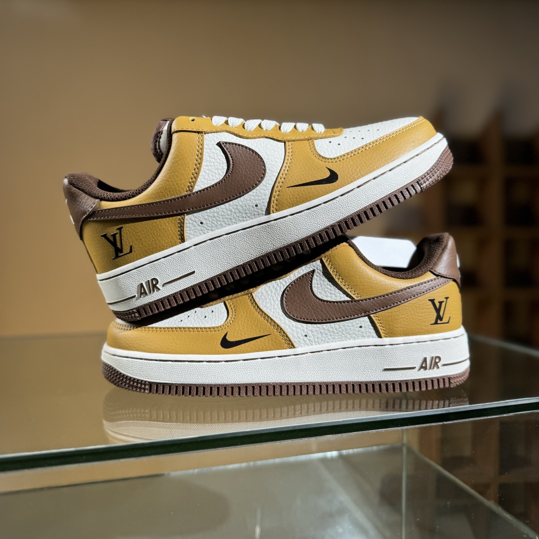 260 Nike Air Force 1'07 Low LV联名 琥珀棕黄 空军一号低帮休闲板鞋 LW9279-014