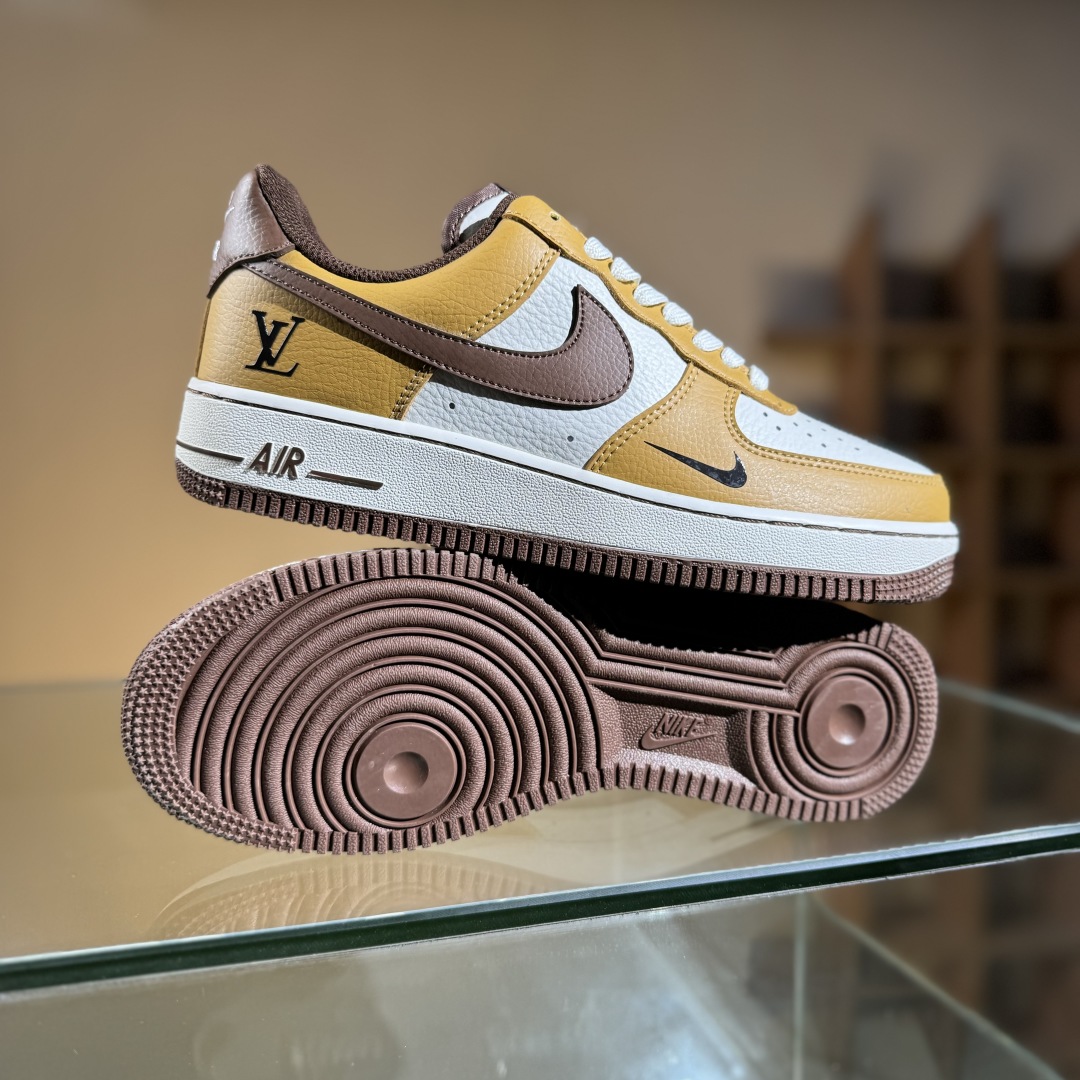260 Nike Air Force 1'07 Low LV联名 琥珀棕黄 空军一号低帮休闲板鞋 LW9279-014