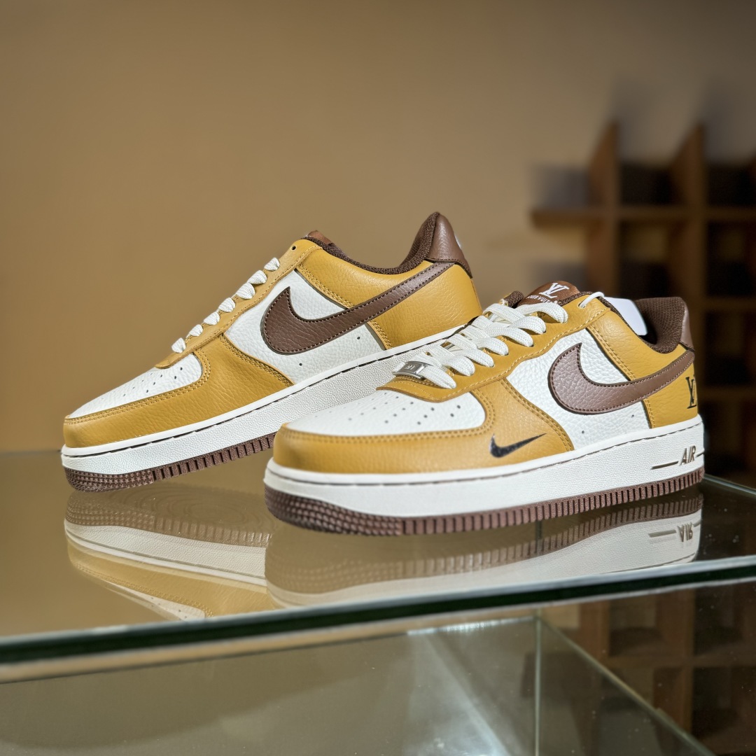 260 Nike Air Force 1'07 Low LV联名 琥珀棕黄 空军一号低帮休闲板鞋 LW9279-014