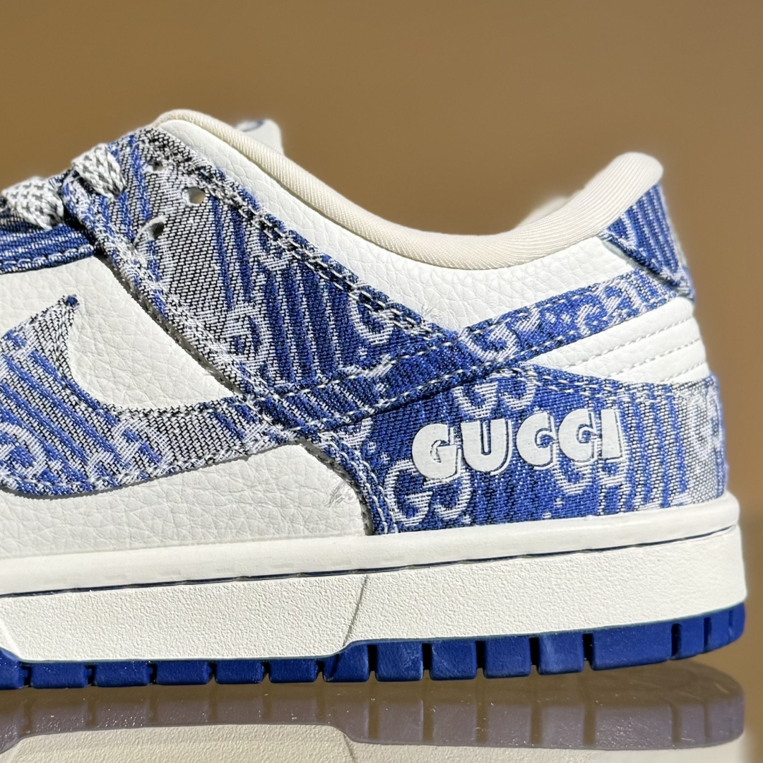 280 Nike SB Dunk Low 古驰联名 灰蓝牛仔 周年高端定制 低帮休闲板鞋 SC9207-419
