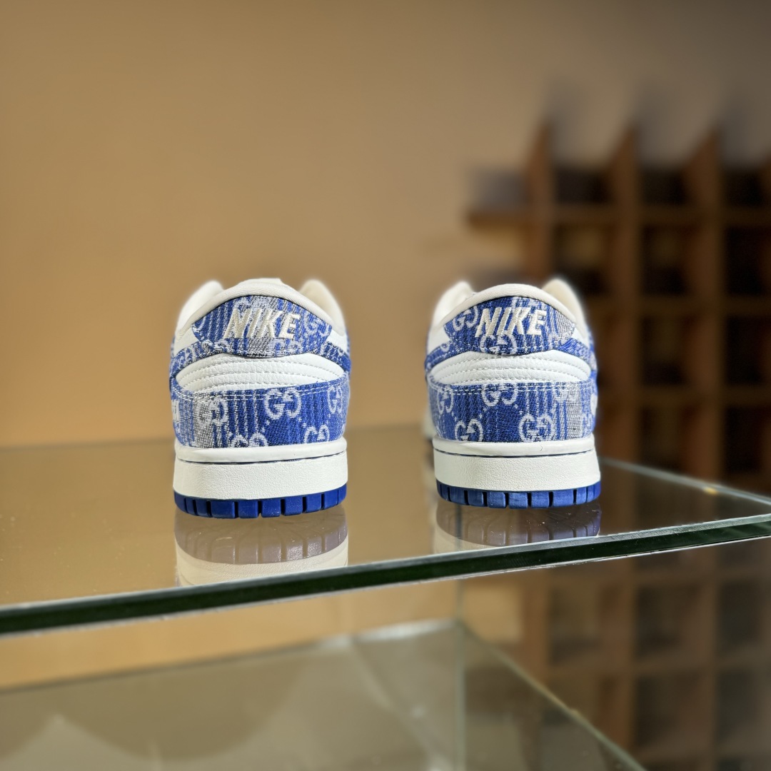 280 Nike SB Dunk Low 古驰联名 灰蓝牛仔 周年高端定制 低帮休闲板鞋 SC9207-419