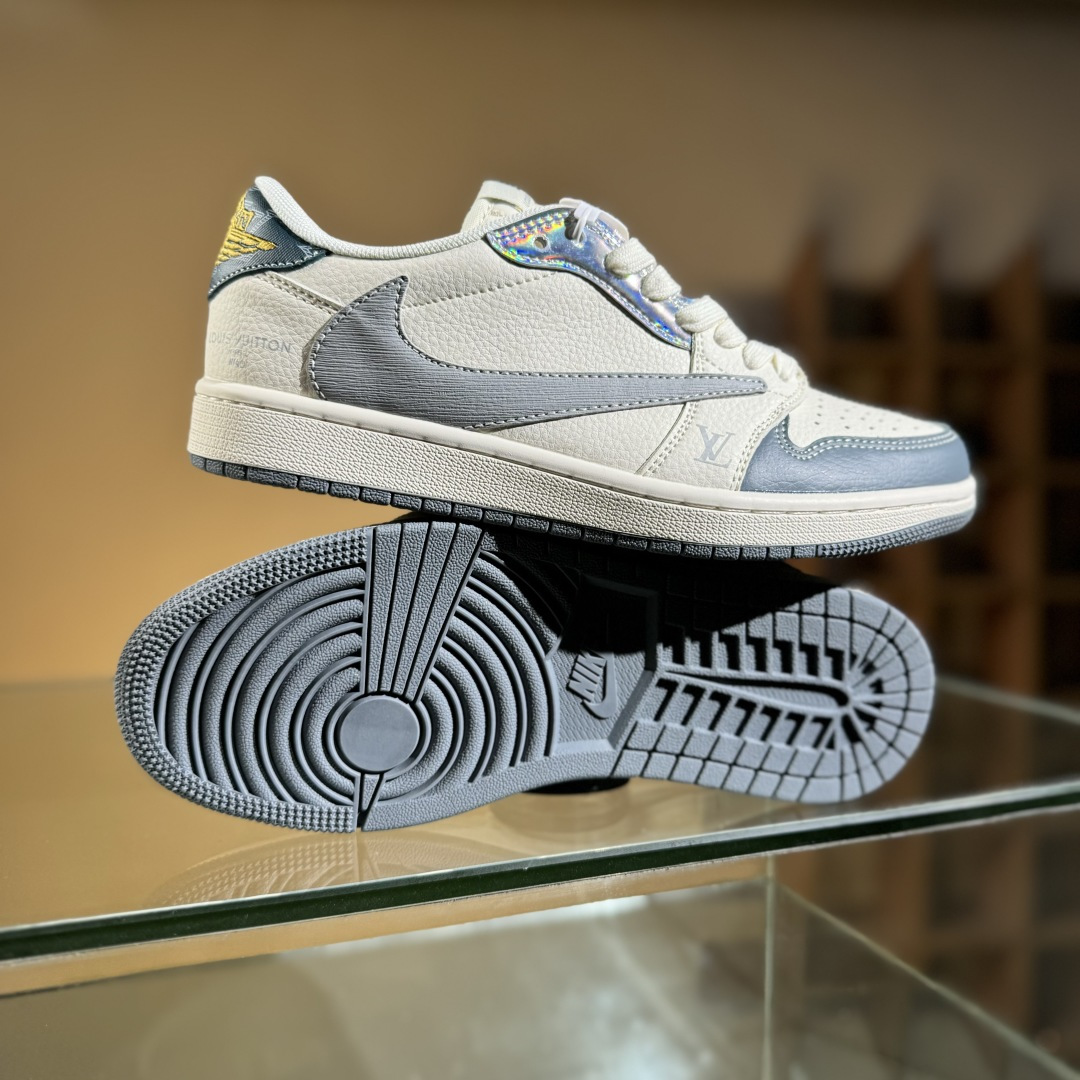 280 Travis Scott x Nike Air Jordan 1 Low x Louis Vuitton Air Jordan 1 Low 反转灰白倒钩 XS7089-615-Chinese UA Cheap High Quatity Brand Clothes Bags handbags Sneakers wholesale wholesaler seller from China Factory suppliers Fashion Clothing Shoes best Quality Beautiful Price 280 Travis Scott x Nike Air Jordan 1 Low x Louis Vuitton Air Jordan 1 Low 反转灰白倒钩 XS7089-615