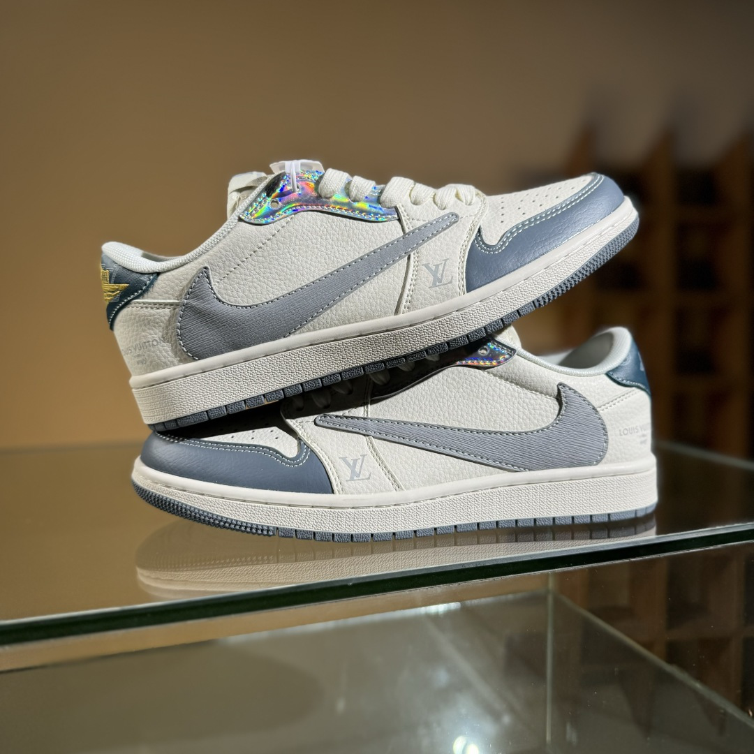 280 Travis Scott x Nike Air Jordan 1 Low x Louis Vuitton Air Jordan 1 Low 反转灰白倒钩 XS7089-615-Chinese UA Cheap High Quatity Brand Clothes Bags handbags Sneakers wholesale wholesaler seller from China Factory suppliers Fashion Clothing Shoes best Quality Beautiful Price 280 Travis Scott x Nike Air Jordan 1 Low x Louis Vuitton Air Jordan 1 Low 反转灰白倒钩 XS7089-615