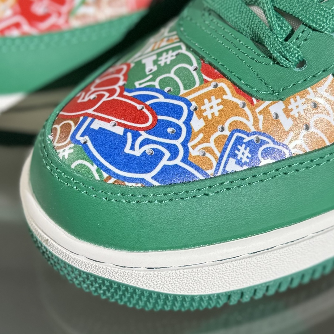 260 Nike Air Force 1'07 Low 联名 双拼绿蓝勾 空军一号低帮休闲板鞋 KJ1688-007-Chinese UA Cheap High Quatity Brand Clothes Bags handbags Sneakers wholesale wholesaler seller from China Factory suppliers Fashion Clothing Shoes best Quality Beautiful Price 260 Nike Air Force 1'07 Low 联名 双拼绿蓝勾 空军一号低帮休闲板鞋 KJ1688-007