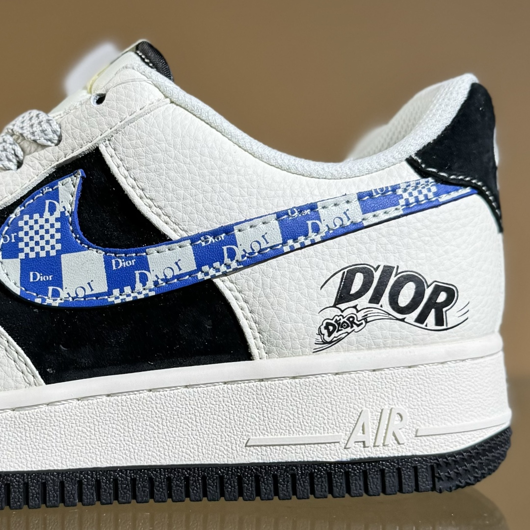 260 Nike Air Force 1 Low 07 x DIOR 白黑蓝小勾满天星 HS8068-044-Chinese UA Cheap High Quatity Brand Clothes Bags handbags Sneakers wholesale wholesaler seller from China Factory suppliers Fashion Clothing Shoes best Quality Beautiful Price 260 Nike Air Force 1 Low 07 x DIOR 白黑蓝小勾满天星 HS8068-044