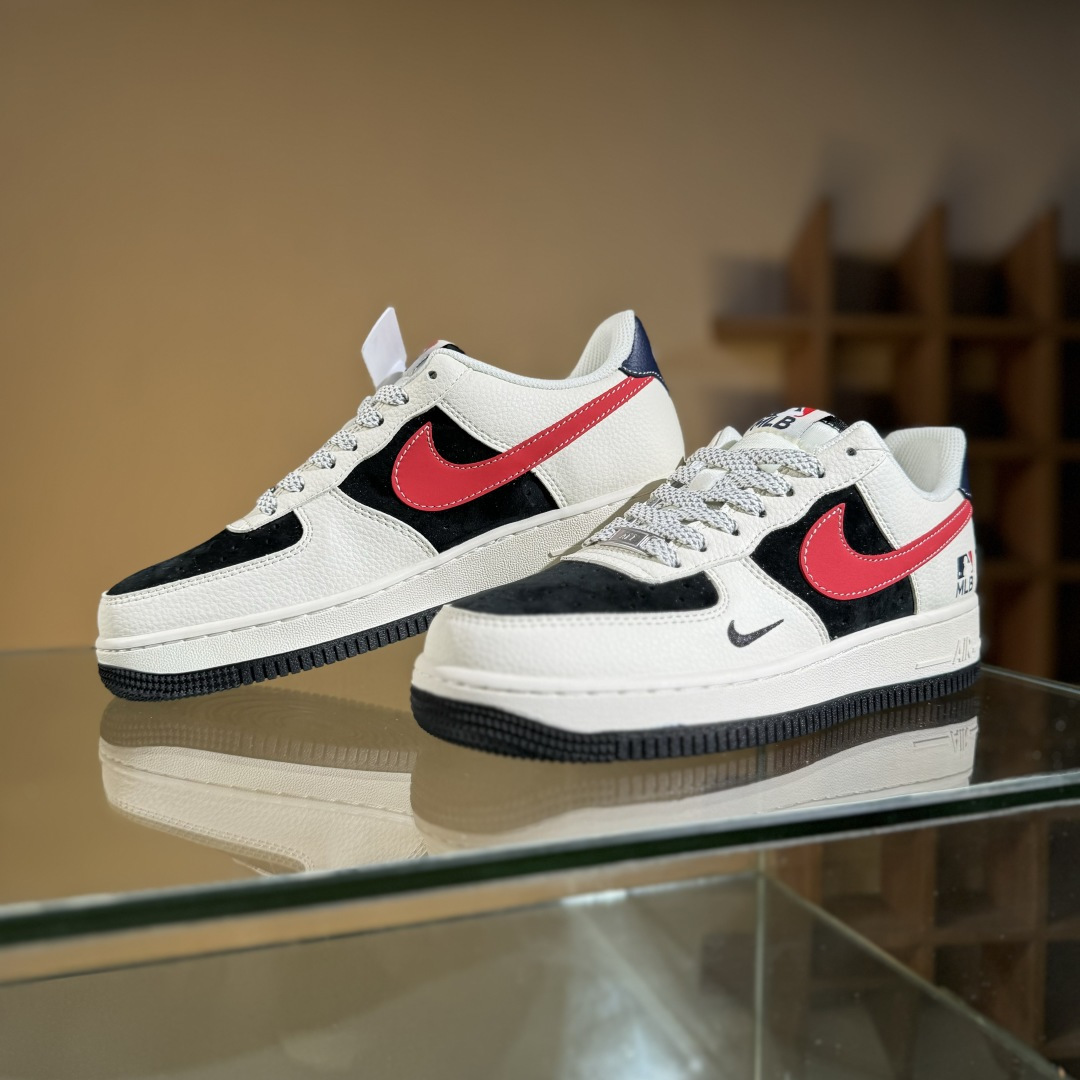 260 Nike Air Force 1 Low 07 x MLB 白黑红小勾满天星 HS8068-052-Chinese UA Cheap High Quatity Brand Clothes Bags handbags Sneakers wholesale wholesaler seller from China Factory suppliers Fashion Clothing Shoes best Quality Beautiful Price 260 Nike Air Force 1 Low 07 x MLB 白黑红小勾满天星 HS8068-052