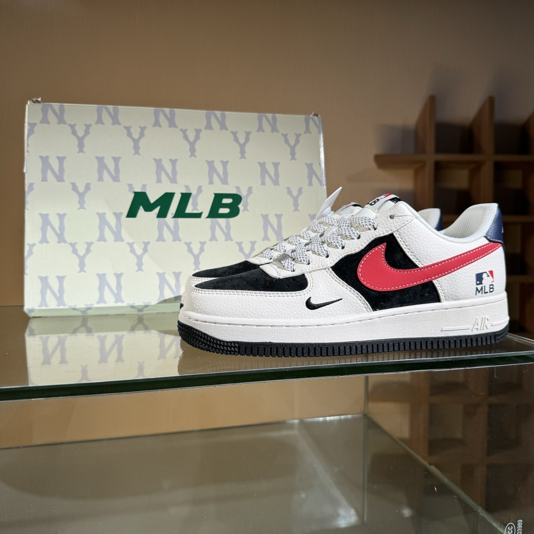 260 Nike Air Force 1 Low 07 x MLB 白黑红小勾满天星 HS8068-052-Chinese UA Cheap High Quatity Brand Clothes Bags handbags Sneakers wholesale wholesaler seller from China Factory suppliers Fashion Clothing Shoes best Quality Beautiful Price 260 Nike Air Force 1 Low 07 x MLB 白黑红小勾满天星 HS8068-052