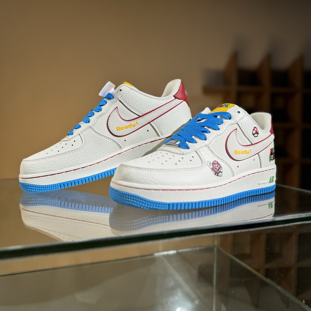 260 Nike Air Force 1 Low 07 x Mario 白蓝彩 SC0601-567-Chinese UA Cheap High Quatity Brand Clothes Bags handbags Sneakers wholesale wholesaler seller from China Factory suppliers Fashion Clothing Shoes best Quality Beautiful Price 260 Nike Air Force 1 Low 07 x Mario 白蓝彩 SC0601-567