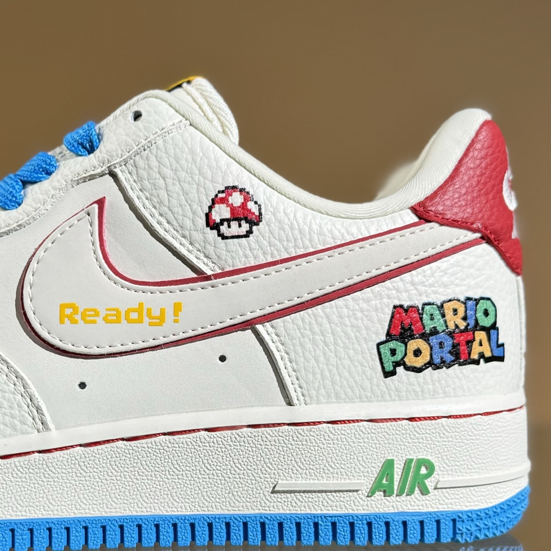 260 Nike Air Force 1 Low 07 x Mario 白蓝彩 SC0601-567-Chinese UA Cheap High Quatity Brand Clothes Bags handbags Sneakers wholesale wholesaler seller from China Factory suppliers Fashion Clothing Shoes best Quality Beautiful Price 260 Nike Air Force 1 Low 07 x Mario 白蓝彩 SC0601-567