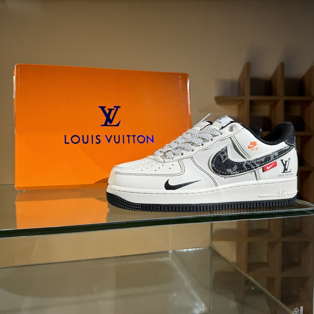 260 Nike Air Force 1'07 Low LV联名 黑线黑牛仔 空军一号低帮休闲板鞋 YX5066-347-Chinese UA Cheap High Quatity Brand Clothes Bags handbags Sneakers wholesale wholesaler seller from China Factory suppliers Fashion Clothing Shoes best Quality Beautiful Price 260 Nike Air Force 1'07 Low LV联名 黑线黑牛仔 空军一号低帮休闲板鞋 YX5066-347