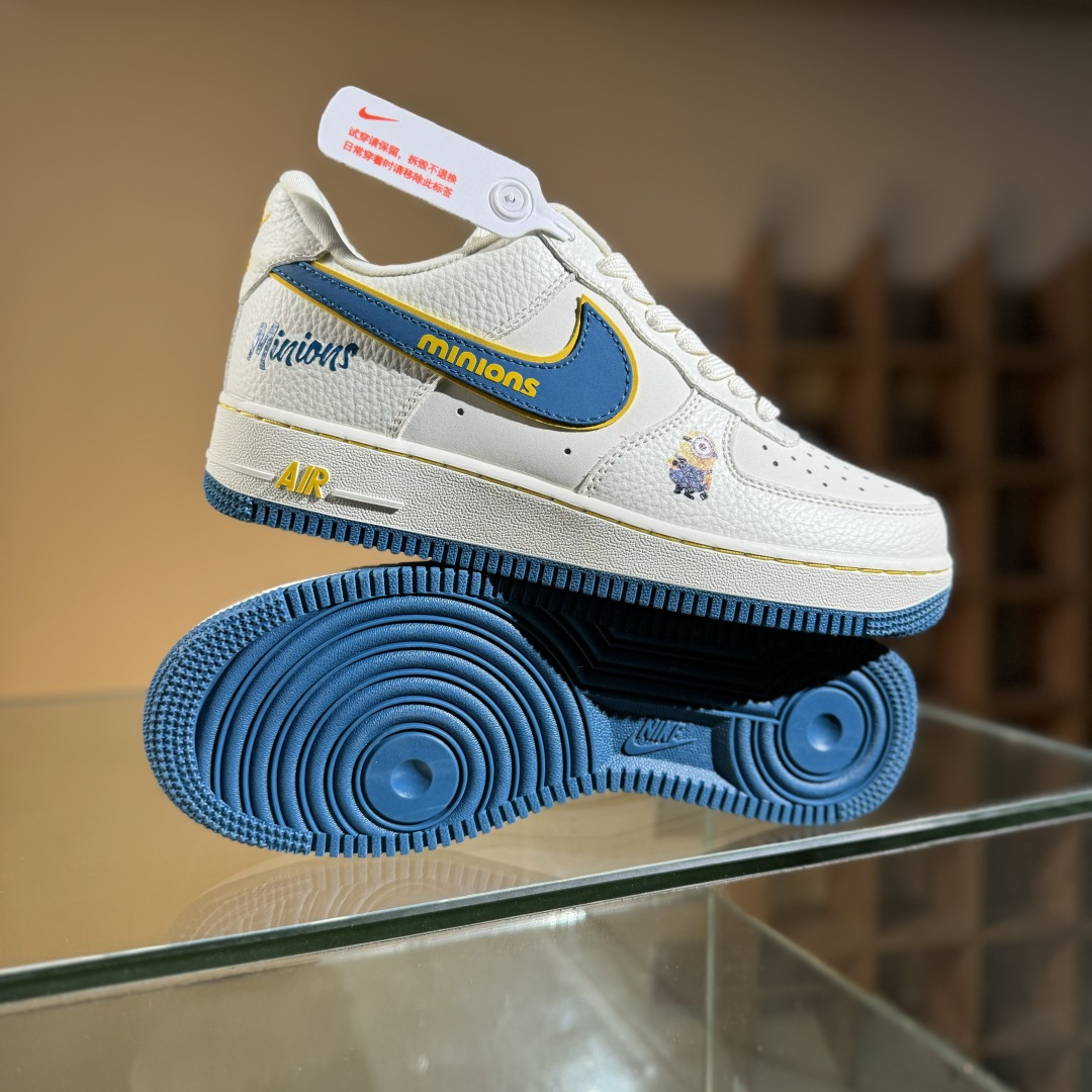 260 Nike Air Force 1'07 Low 小黄人 白蓝金韵 空军一号低帮休闲板鞋 SC0601-566-Chinese UA Cheap High Quatity Brand Clothes Bags handbags Sneakers wholesale wholesaler seller from China Factory suppliers Fashion Clothing Shoes best Quality Beautiful Price 260 Nike Air Force 1'07 Low 小黄人 白蓝金韵 空军一号低帮休闲板鞋 SC0601-566