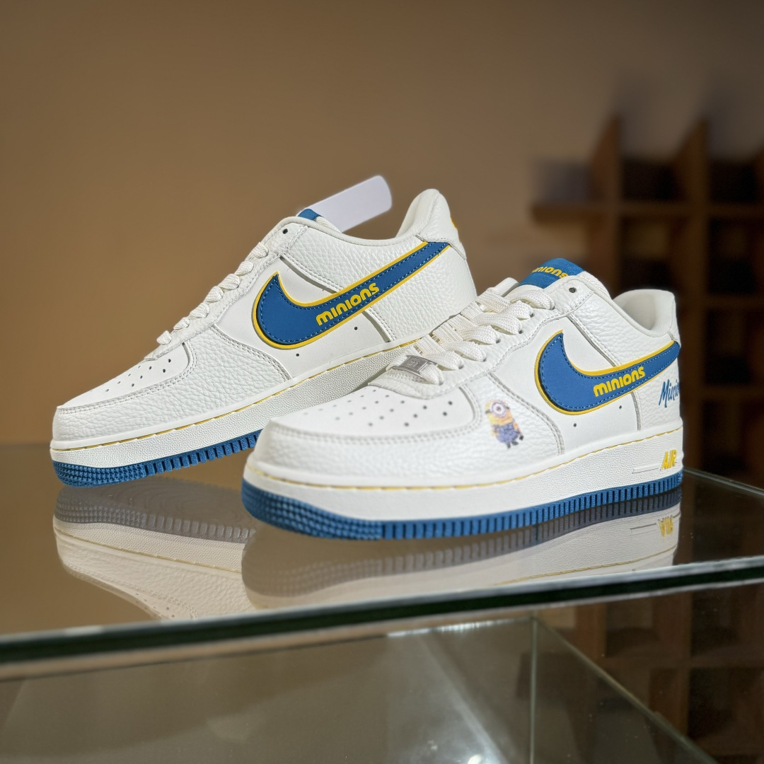 260 Nike Air Force 1'07 Low 小黄人 白蓝金韵 空军一号低帮休闲板鞋 SC0601-566-Chinese UA Cheap High Quatity Brand Clothes Bags handbags Sneakers wholesale wholesaler seller from China Factory suppliers Fashion Clothing Shoes best Quality Beautiful Price 260 Nike Air Force 1'07 Low 小黄人 白蓝金韵 空军一号低帮休闲板鞋 SC0601-566