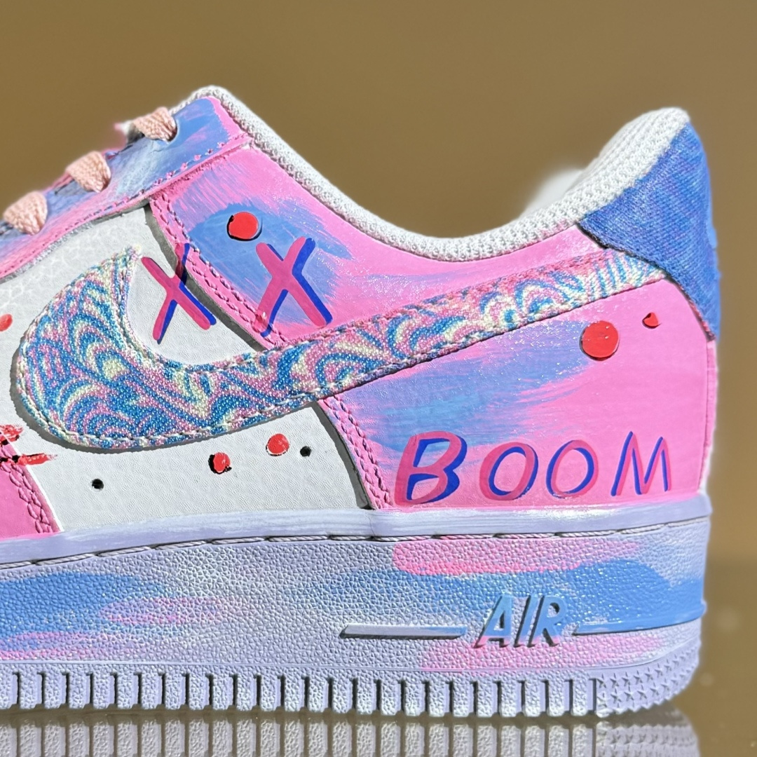 260 Nike Air Force 1'07 Low ”Pink Daisy Nebula” 手绘涂鸦 粉黛星云 空军一号定制休闲板鞋 CZ0377-202-Chinese UA Cheap High Quatity Brand Clothes Bags handbags Sneakers wholesale wholesaler seller from China Factory suppliers Fashion Clothing Shoes best Quality Beautiful Price 260 Nike Air Force 1'07 Low ”Pink Daisy Nebula” 手绘涂鸦 粉黛星云 空军一号定制休闲板鞋 CZ0377-202