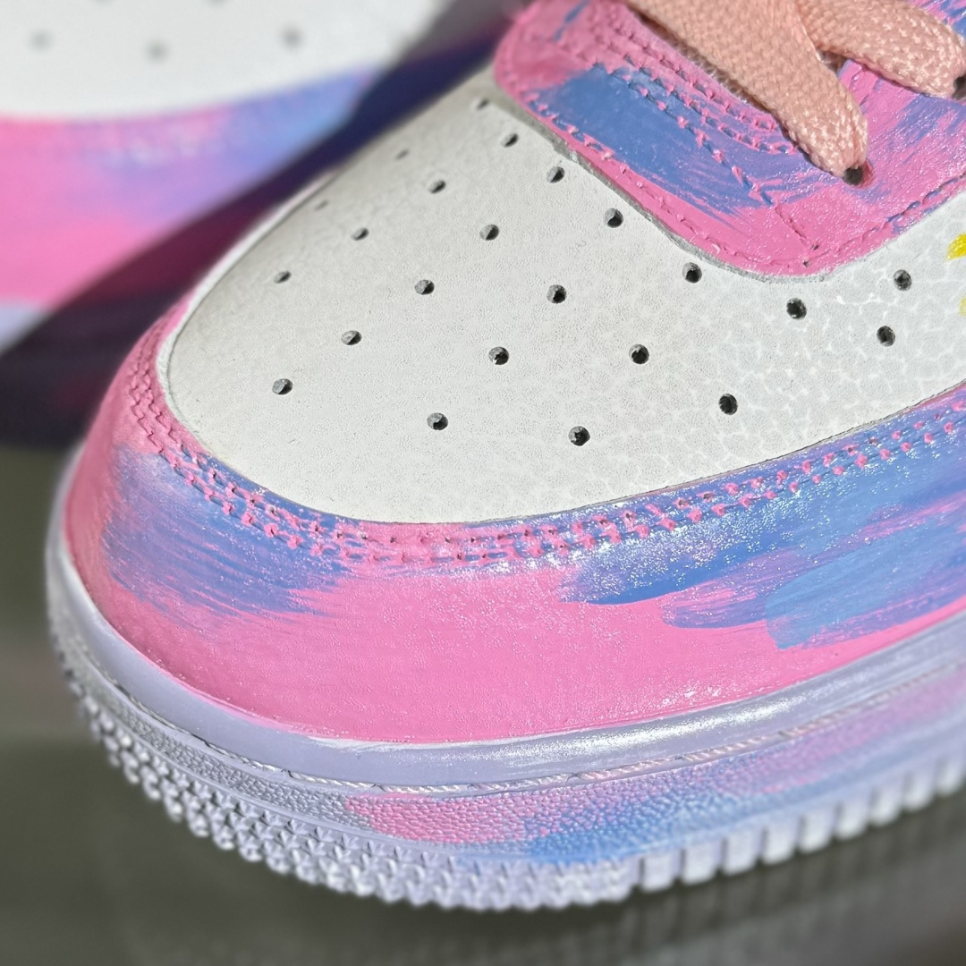 260 Nike Air Force 1'07 Low ”Pink Daisy Nebula” 手绘涂鸦 粉黛星云 空军一号定制休闲板鞋 CZ0377-202-Chinese UA Cheap High Quatity Brand Clothes Bags handbags Sneakers wholesale wholesaler seller from China Factory suppliers Fashion Clothing Shoes best Quality Beautiful Price 260 Nike Air Force 1'07 Low ”Pink Daisy Nebula” 手绘涂鸦 粉黛星云 空军一号定制休闲板鞋 CZ0377-202