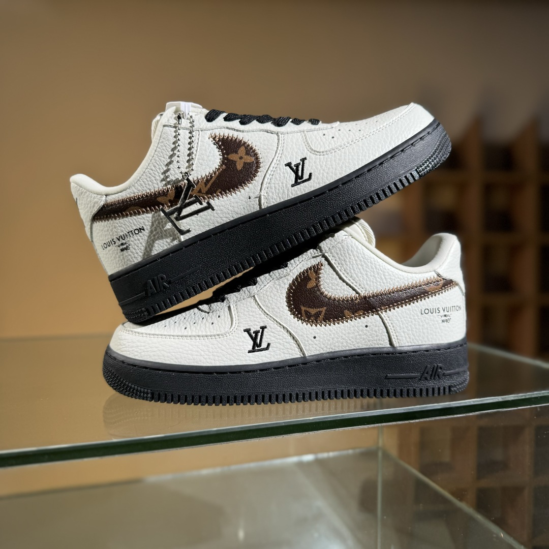 260 Nike Air Force 1'07 Low LV联名 素白雅棕 空军一号定制休闲板鞋 SC0601-559-Chinese UA Cheap High Quatity Brand Clothes Bags handbags Sneakers wholesale wholesaler seller from China Factory suppliers Fashion Clothing Shoes best Quality Beautiful Price 260 Nike Air Force 1'07 Low LV联名 素白雅棕 空军一号定制休闲板鞋 SC0601-559