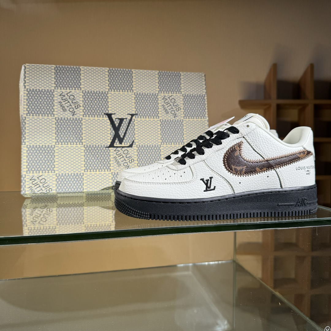 260 Nike Air Force 1'07 Low LV联名 素白雅棕 空军一号定制休闲板鞋 SC0601-559-Chinese UA Cheap High Quatity Brand Clothes Bags handbags Sneakers wholesale wholesaler seller from China Factory suppliers Fashion Clothing Shoes best Quality Beautiful Price 260 Nike Air Force 1'07 Low LV联名 素白雅棕 空军一号定制休闲板鞋 SC0601-559