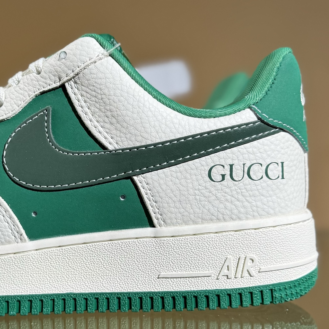 260 Nike Air Force 1 Low 07 x GUCCI 白绿小勾 KK1988-083-Chinese UA Cheap High Quatity Brand Clothes Bags handbags Sneakers wholesale wholesaler seller from China Factory suppliers Fashion Clothing Shoes best Quality Beautiful Price 260 Nike Air Force 1 Low 07 x GUCCI 白绿小勾 KK1988-083