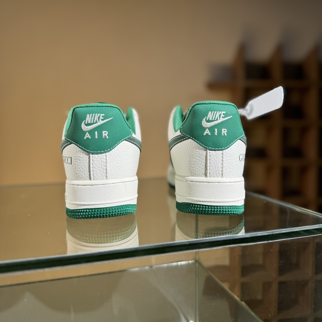 260 Nike Air Force 1 Low 07 x GUCCI 白绿小勾 KK1988-083-Chinese UA Cheap High Quatity Brand Clothes Bags handbags Sneakers wholesale wholesaler seller from China Factory suppliers Fashion Clothing Shoes best Quality Beautiful Price 260 Nike Air Force 1 Low 07 x GUCCI 白绿小勾 KK1988-083