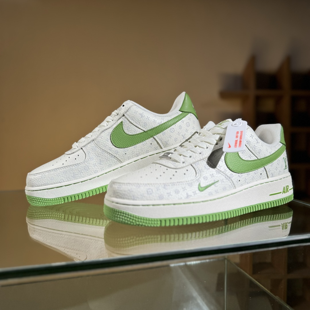 260 Nike Air Force 1 Low 07 x Louis Vuitton 白绿满印小勾 LW9279-016-Chinese UA Cheap High Quatity Brand Clothes Bags handbags Sneakers wholesale wholesaler seller from China Factory suppliers Fashion Clothing Shoes best Quality Beautiful Price 260 Nike Air Force 1 Low 07 x Louis Vuitton 白绿满印小勾 LW9279-016