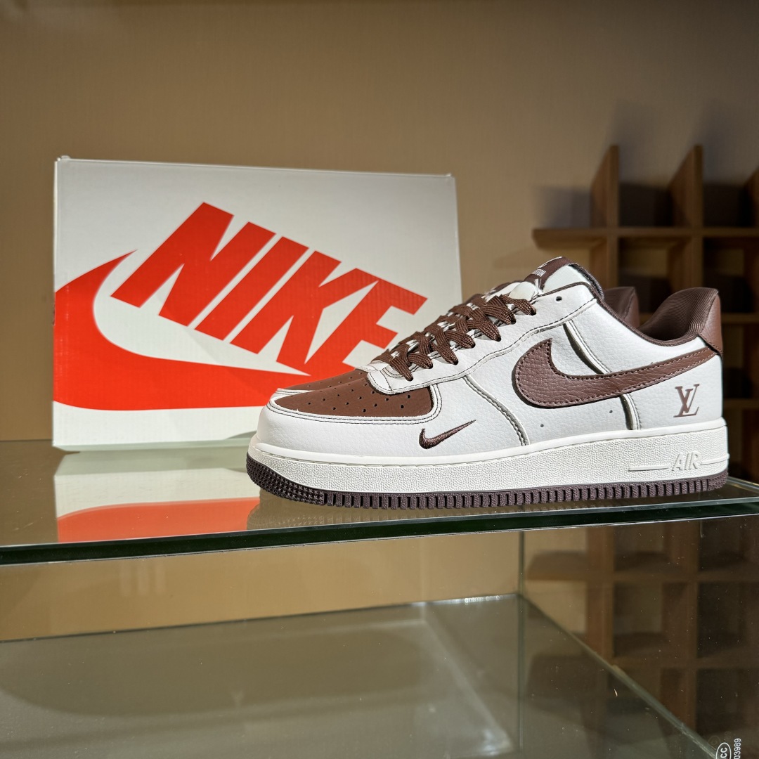 260 Nike Air Force 1'07 Low LV联名 巧克力勾 空军一号低帮休闲板鞋 KK1988-087