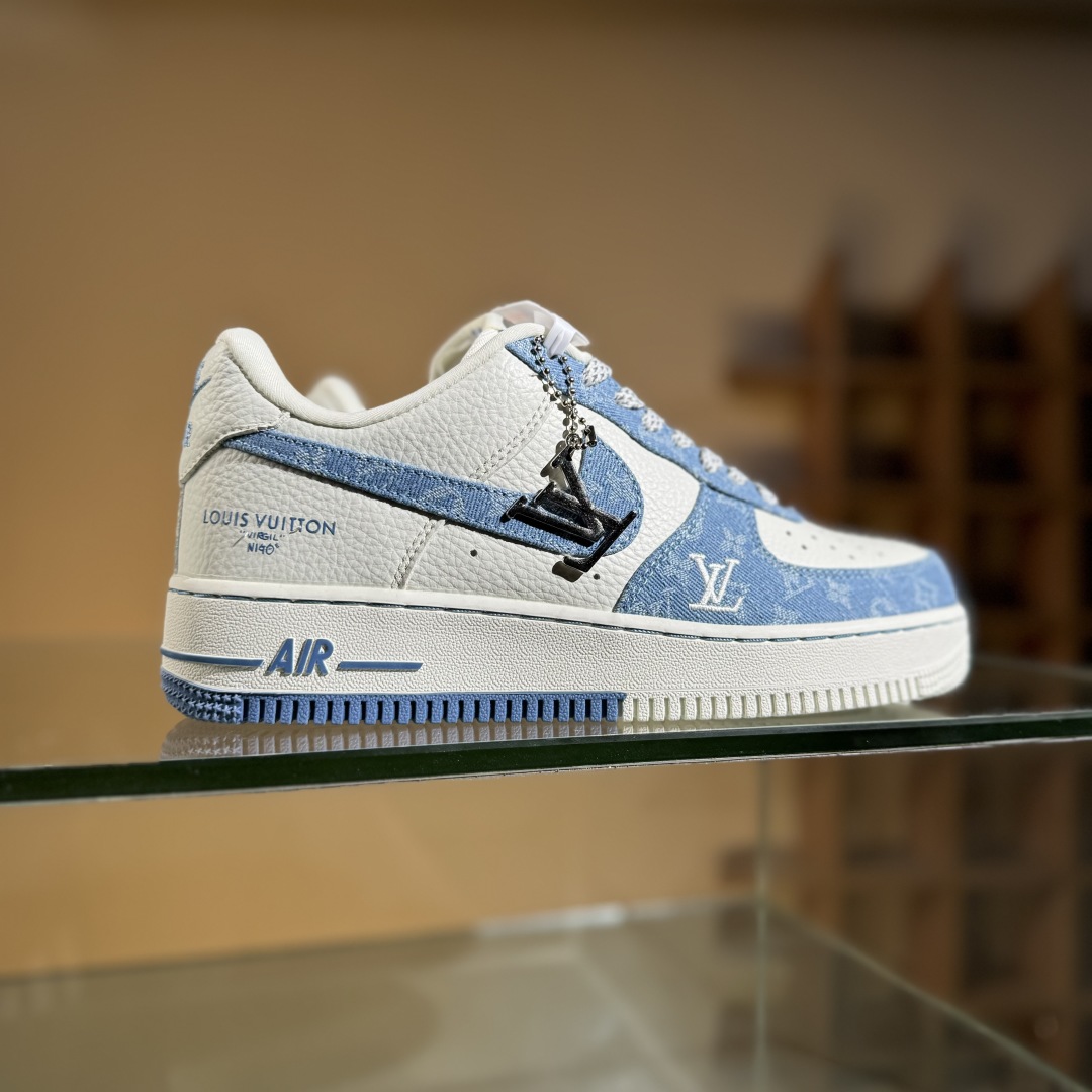 260 Nike Air Force 1'07 Low LV联名 淡蓝牛仔 空军一号低帮休闲板鞋 SC0601-555