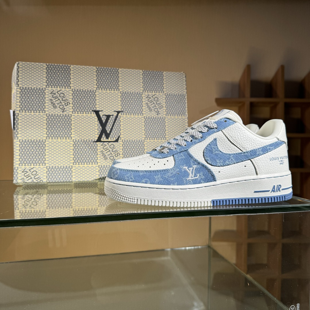 260 Nike Air Force 1'07 Low LV联名 淡蓝牛仔 空军一号低帮休闲板鞋 SC0601-555