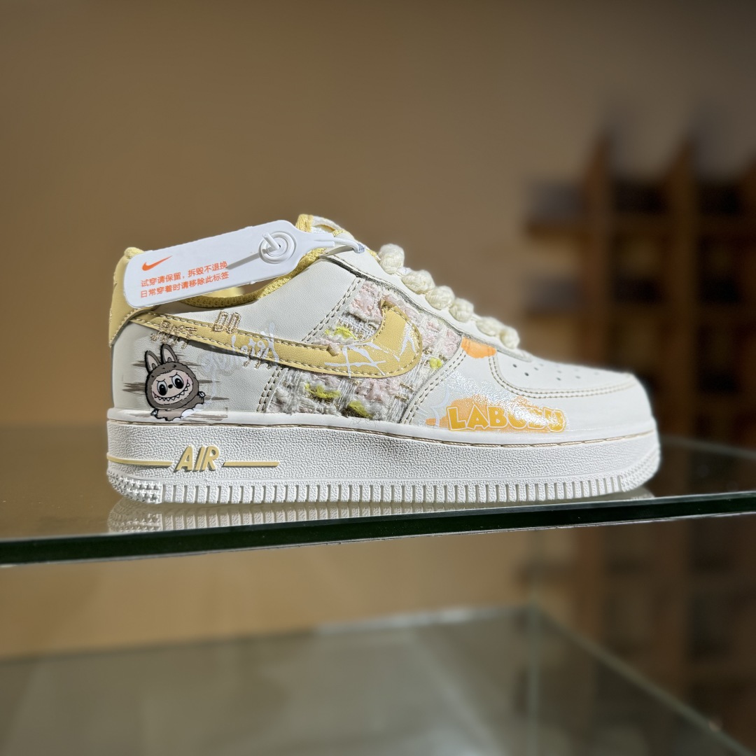 260 Nike Air Force 1'07 Low 拉布布 夏末奶油罐 空军一号低帮休闲板鞋 FJ7740-610
