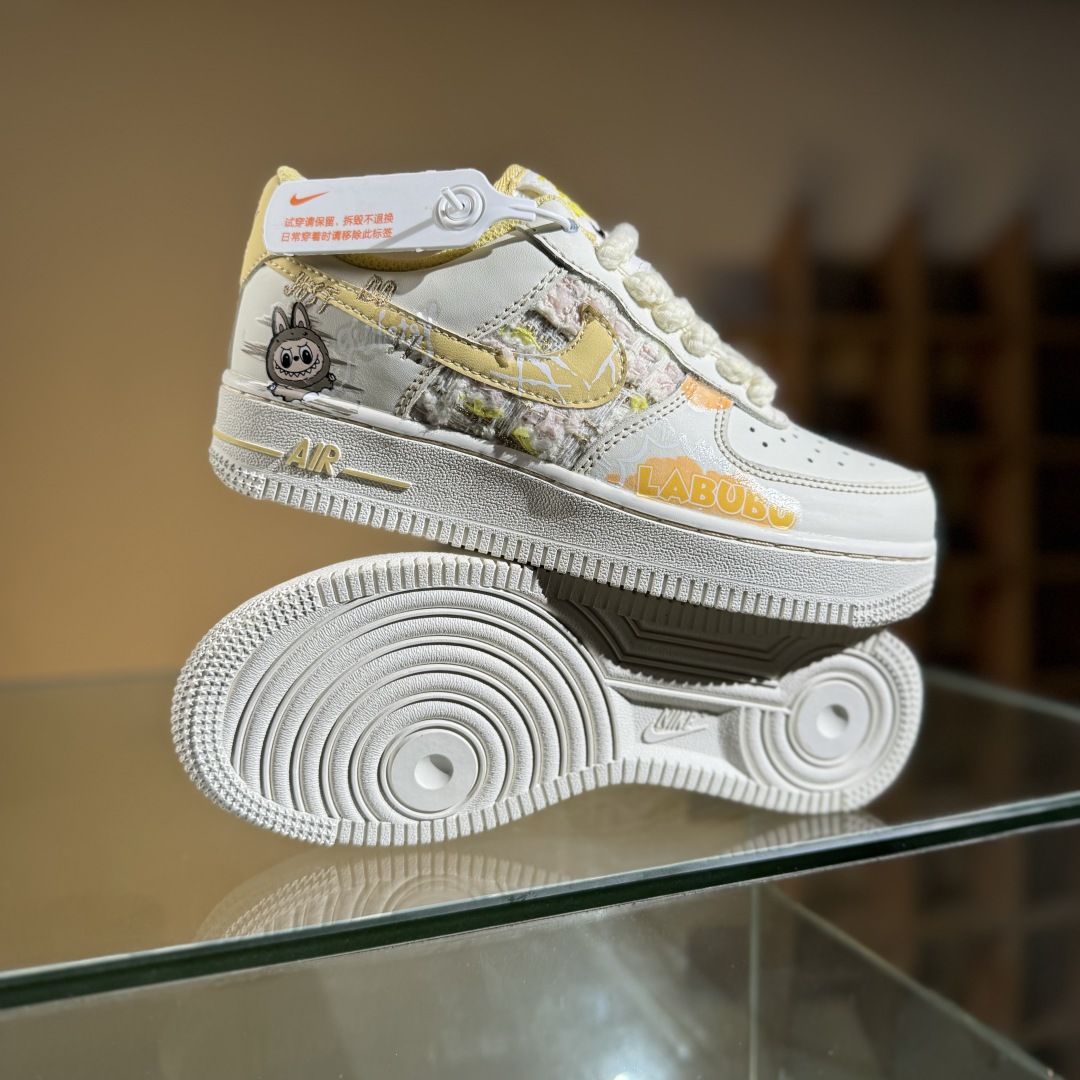 260 Nike Air Force 1'07 Low 拉布布 夏末奶油罐 空军一号低帮休闲板鞋 FJ7740-610