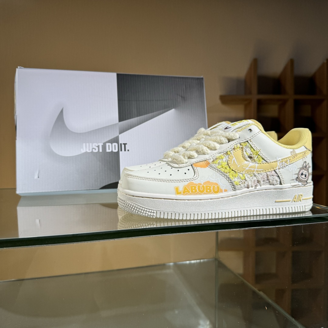 260 Nike Air Force 1'07 Low 拉布布 夏末奶油罐 空军一号低帮休闲板鞋 FJ7740-610