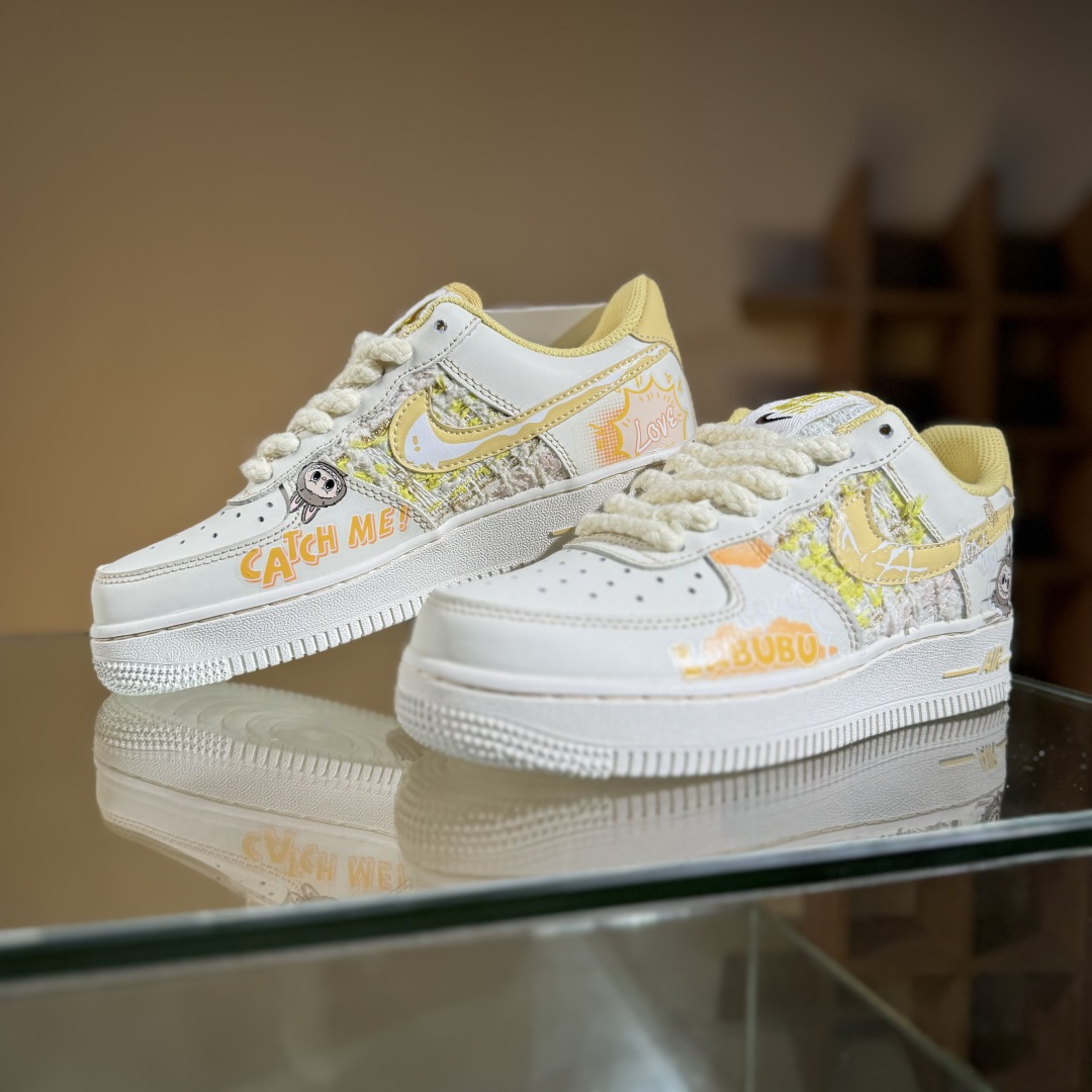 260 Nike Air Force 1'07 Low 拉布布 夏末奶油罐 空军一号低帮休闲板鞋 FJ7740-610