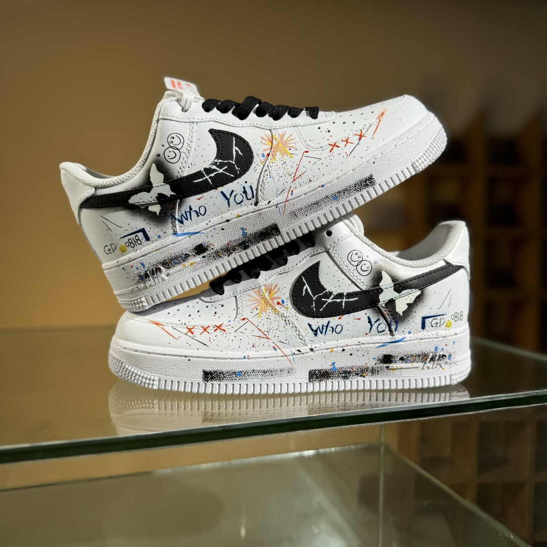 260 Nike Air Force 1'07 Low 蝴蝶涂鸦 空军一号低帮休闲板鞋 ZH0316-088