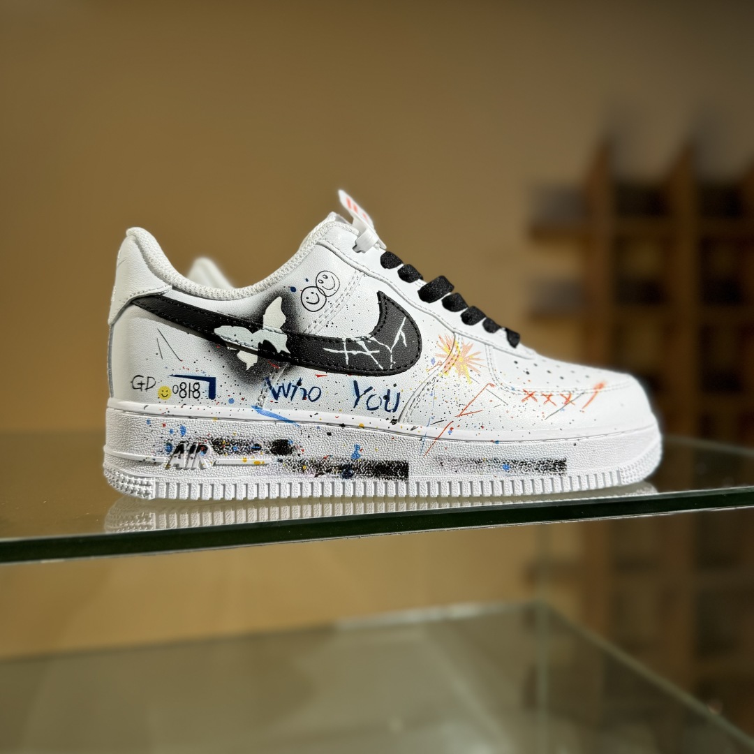 260 Nike Air Force 1'07 Low 蝴蝶涂鸦 空军一号低帮休闲板鞋 ZH0316-088