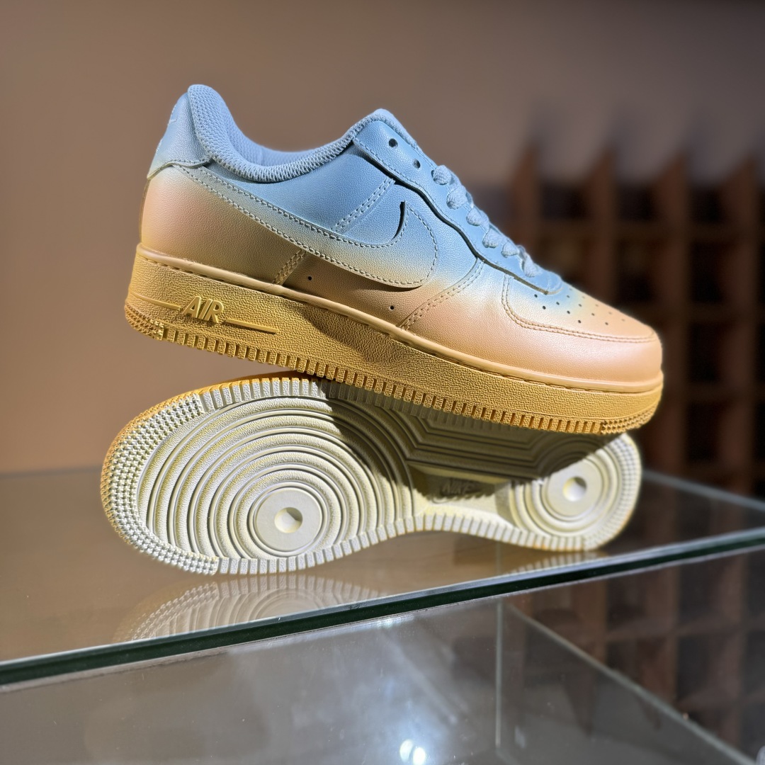 260 Nike Air Force 1'07 Low 蓝黄渐变 空军一号低帮休闲板鞋 GS9875-002
