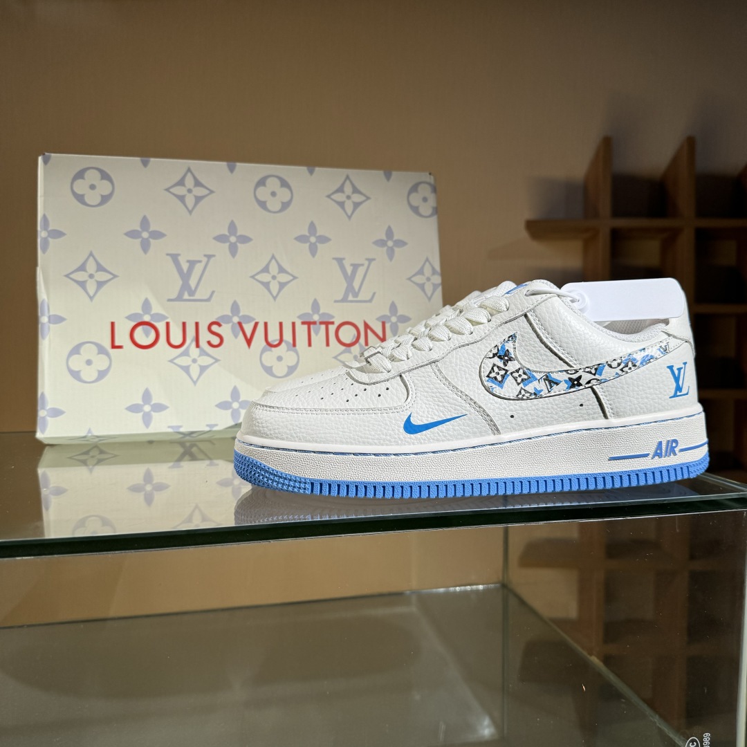 260 Nike Air Force 1'07 Low LV联名 奶白霜蓝 空军一号低帮休闲板鞋 LW9279-017