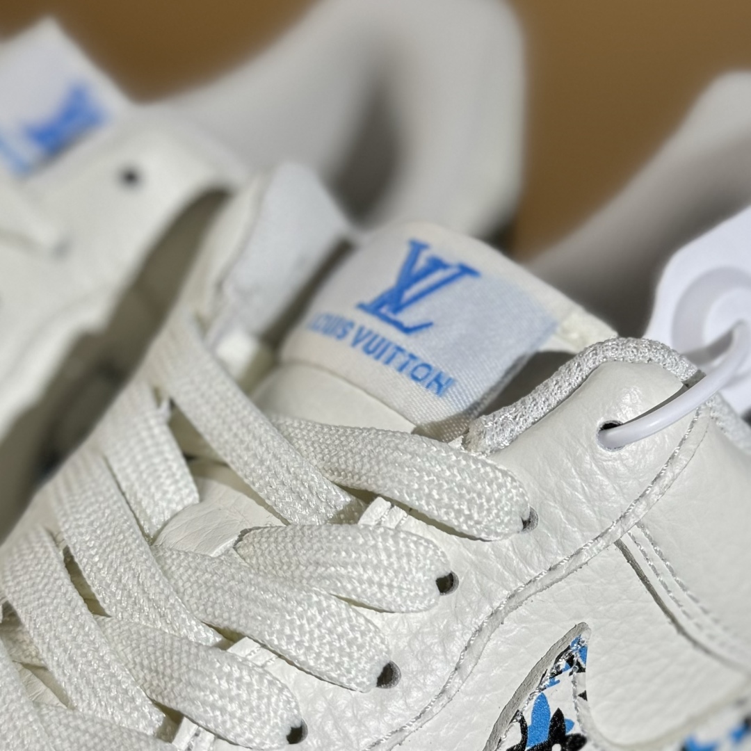 260 Nike Air Force 1'07 Low LV联名 奶白霜蓝 空军一号低帮休闲板鞋 LW9279-017
