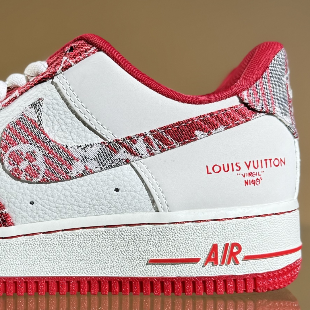 260 Nike Air Force 1'07 Low LV联名 灰红牛仔 空军一号低帮休闲板鞋 SC9207-541 3M反光