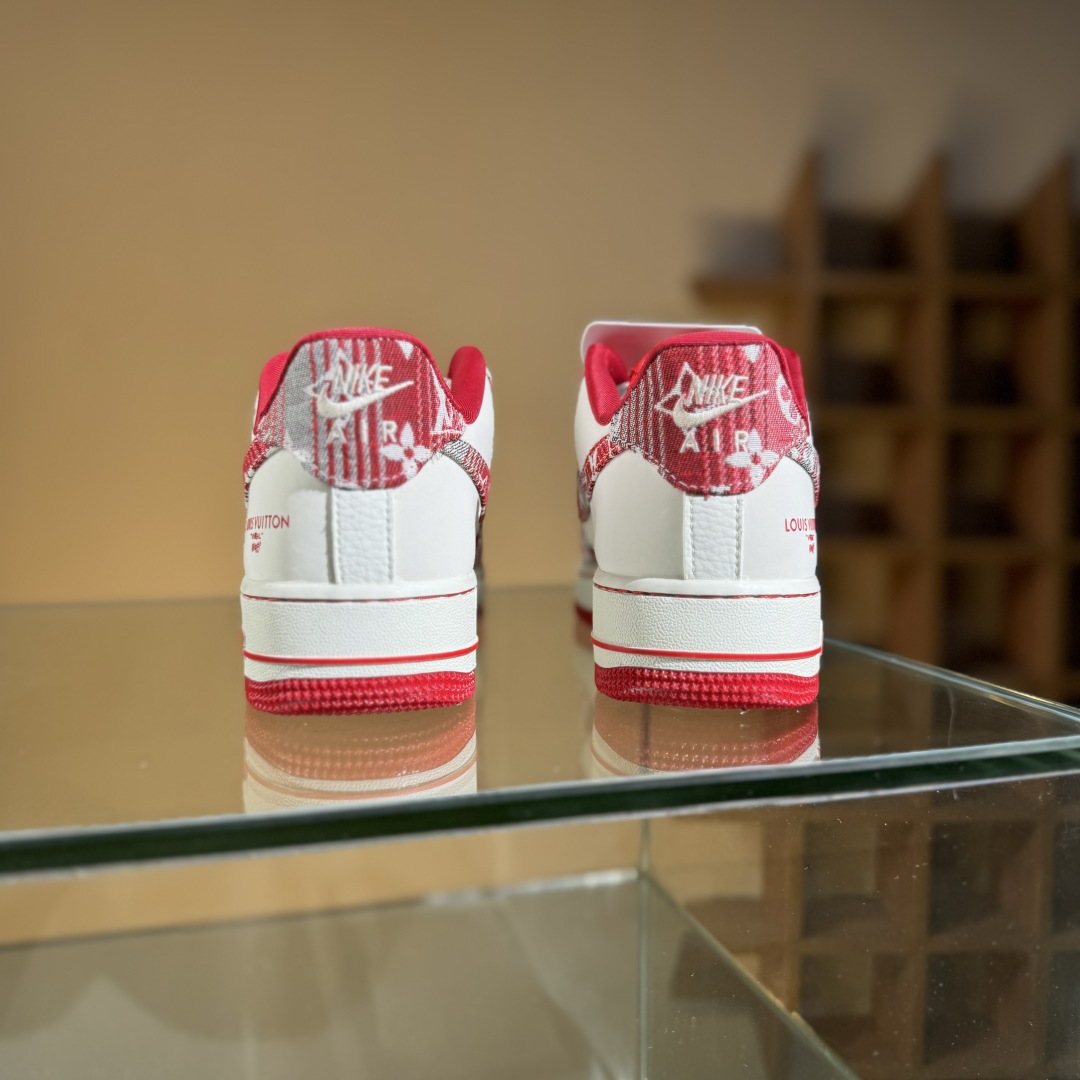 260 Nike Air Force 1'07 Low LV联名 灰红牛仔 空军一号低帮休闲板鞋 SC9207-541 3M反光