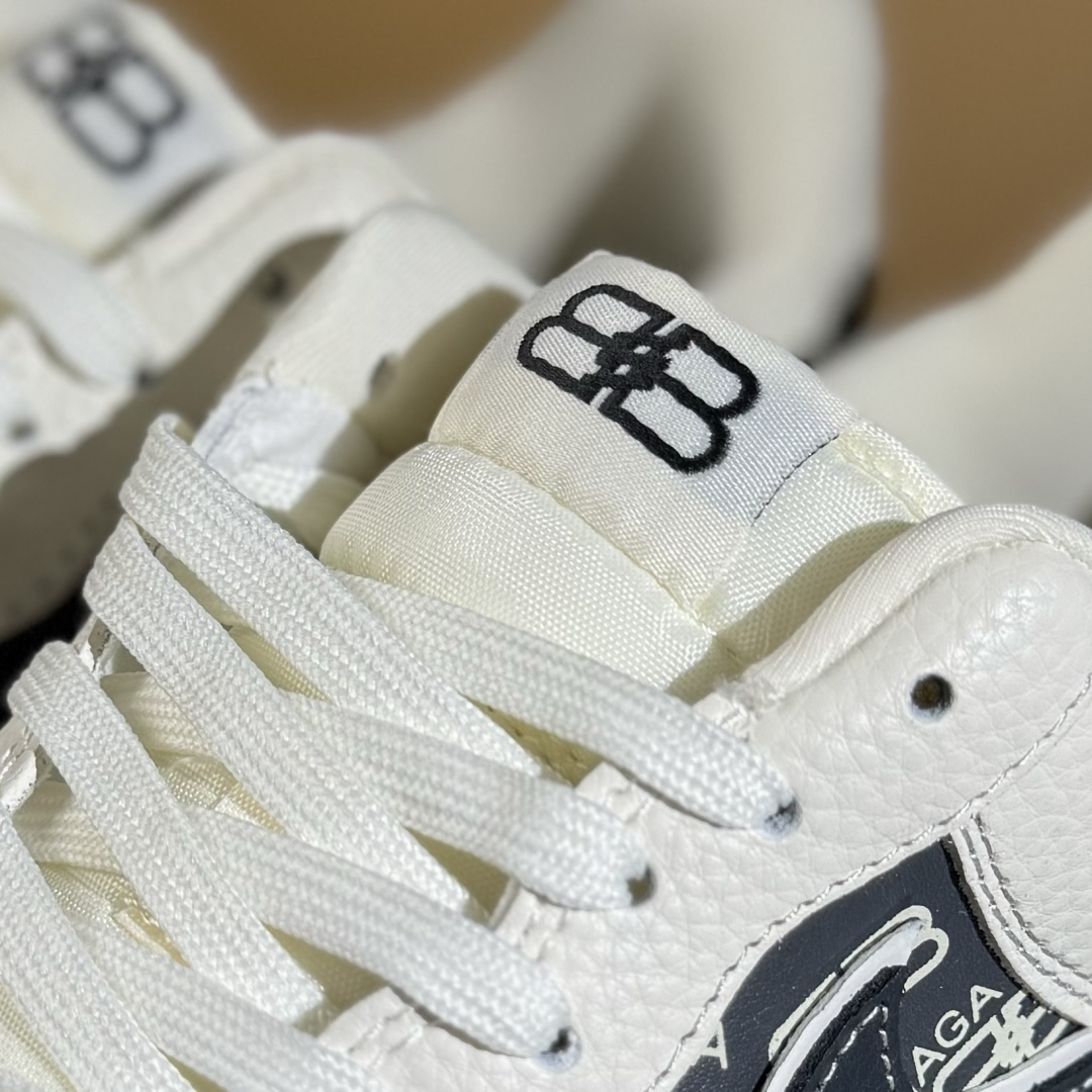260 Nike Air Force 1'07 Low 巴黎世家联名 米黑涂鸦 空军一号低帮休闲板鞋 XL1978-103