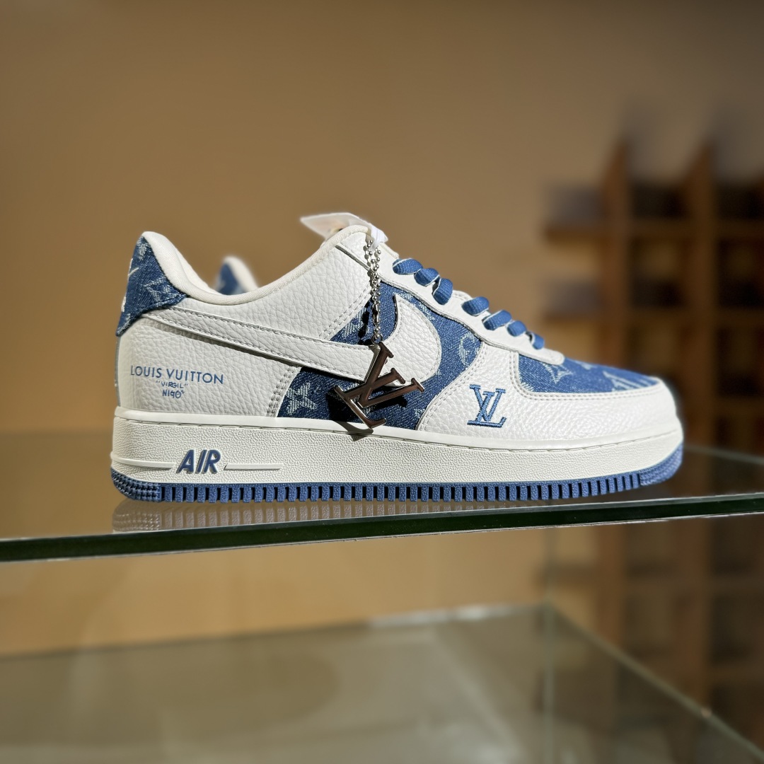 260 Nike Air Force 1'07 Low LV联名 白蓝牛仔 空军一号低帮休闲板鞋 SC9207-536